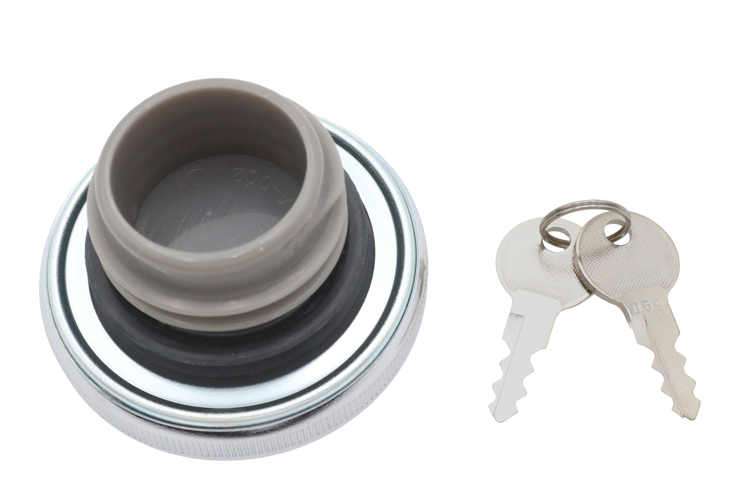 NON-VENTED LOCKING GAS CAP, CHROME