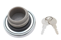 NON-VENTED LOCKING GAS CAP, CHROME