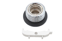 NON-VENTED LOCKING GAS CAP, CHROME