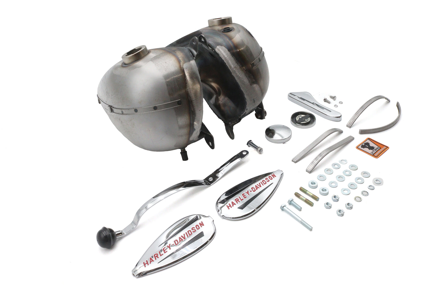 HARLEY Fat Bob Benzintank-Kit 3,5 Gallonen Passend für 1940-1946 UL, 1940-1946 ULH,