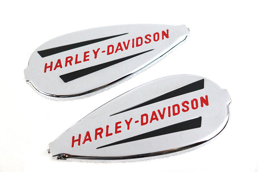 HARLEY Right and Left Gas Tank Emblem Set fits 1940-1946 EL,   1941-1946 FL,   1941-1946 U,   1941-1946 W,   1941-1946 G,
