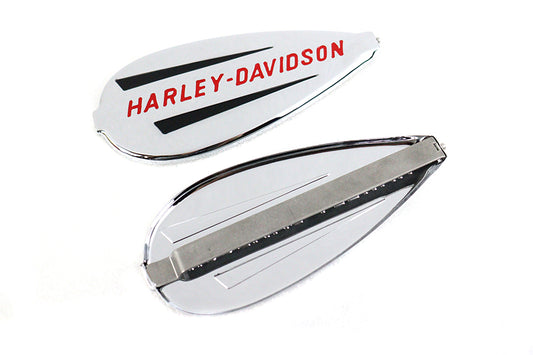 HARLEY Right and Left Gas Tank Emblem Set fits 1940-1946 EL,   1941-1946 FL,   1941-1946 U,   1941-1946 W,   1941-1946 G,