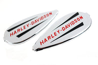 HARLEY Right and Left Gas Tank Emblem Set fits 1940-1946 EL,   1941-1946 FL,   1941-1946 U,   1941-1946 W,   1941-1946 G,