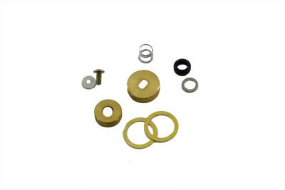 HARLEY Petcock Shut Off Knob and Collar Set fits 1941-1965 FL,