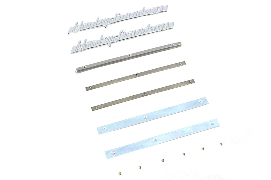 HARLEY 1951-1954 Emblem-Kit mit Edelstahlstreifen Passt 0-  Custom, Anwendung