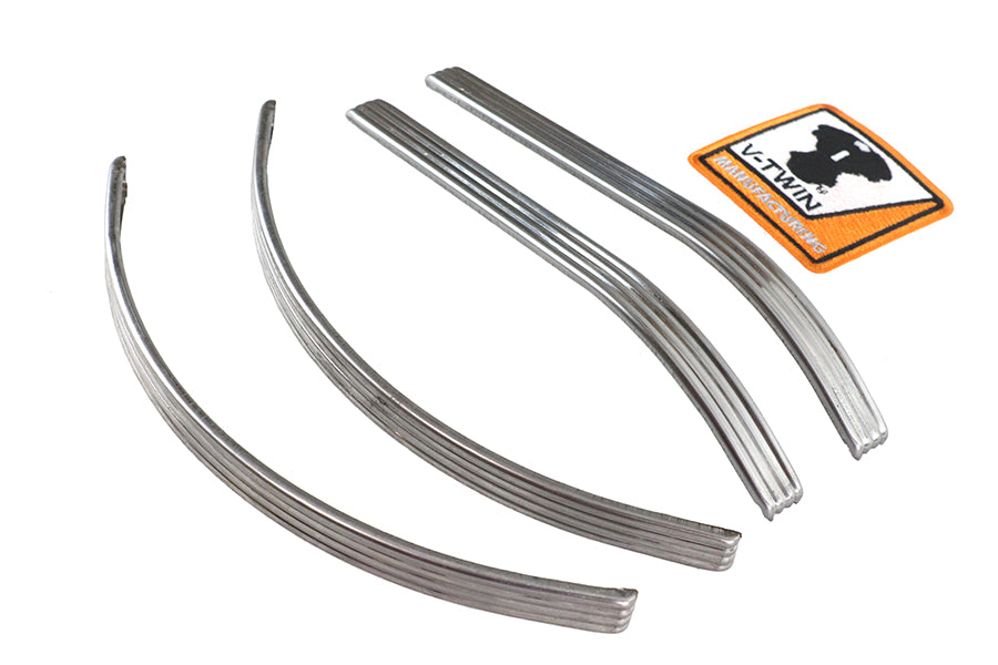 HARLEY Knucklehead Tank Edelstahl Zierleisten Set 1940-46 Passend für 1940-1946 FL,   1940-1946 EL,   1940-1