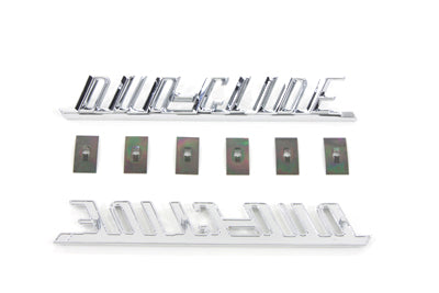 HARLEY inchDuo-Glide inch Fender Emblem Set fits 1958-1964 FL,