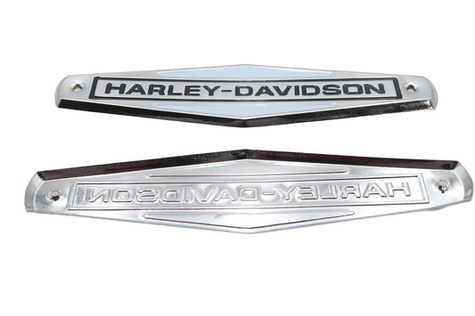 HARLEY Eagle Iron 1966-1972 タンクエンブレムセット ブラックレタリング 1966-1972 FL適合、