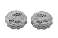 HARLEY Eagle Spirit Gas Cap Set Vented and Non-Vented Fits 1965-1982 FL,