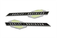 HARLEY OE Emblem Set mit silberner Schrift Passend für 0- Alle, Modelle