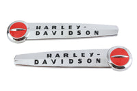 HARLEY OE Emblem-Set mit schwarzen Schriftzügen, passend für 1947–1950 FL,