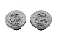 HARLEY Eagle Spirit Tankdeckel-Set belüftet und unbelüftet Passend für 1983-1984 FL, 1986-1995 FLST, 1985-19