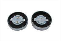 HARLEY Tank- und Öldeckel-Set Chrom Passend für 1936-1973 G, 1936-1952 WL,