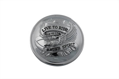 HARLEY Eagle Spirit Tankdeckel, unbelüftet, passend für 1984–1995 FXST, 1986–1995 FLST, 1983–1984 FL, 1979