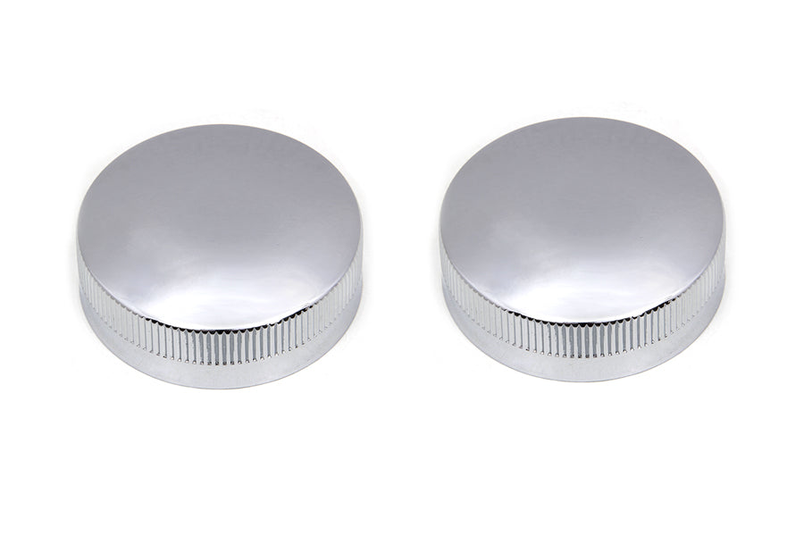 HARLEY Replica Eaton Style Gas Cap Set Vented Chrome fits 1936-1940 EL,   1941-1964 FL,   1938-1948 UL,