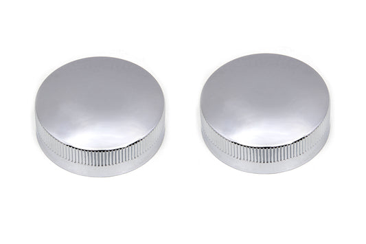 HARLEY Replica Eaton Style Gas Cap Set Vented Chrome fits 1936-1940 EL,   1941-1964 FL,   1938-1948 UL,