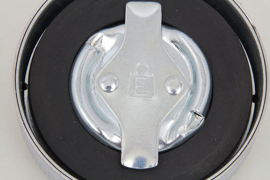 HARLEY Replica Eaton Style Gas Cap Set Vented Chrome fits 1936-1940 EL,   1941-1964 FL,   1938-1948 UL,