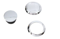 HARLEY Tankverschluss-Kit bündig abschließend und linker Tankdeckel, Chrom, passend für FLDE ab 2018, FLFB ab 2018, 2018