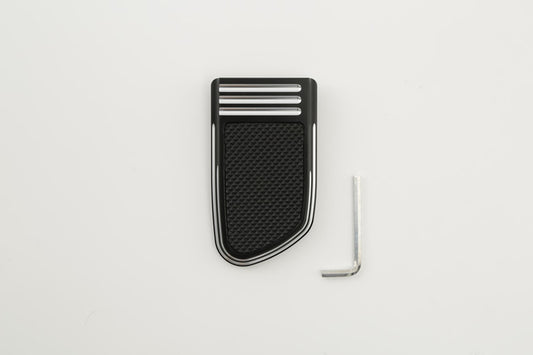 Custom Chrome HARLEY BLK ANODIZED REBEL BRAKE PEDAL PAD