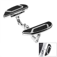 Custom Chrome HARLEY CHROME MOONSHOTS PASSENGER FLOORBOARDS WITH BRACKETS