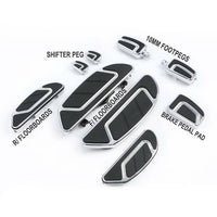 Custom Chrome HARLEY CHROME MOONSHOTS FLOORBOARD L.18.11" W.13.98" H.7.09"
