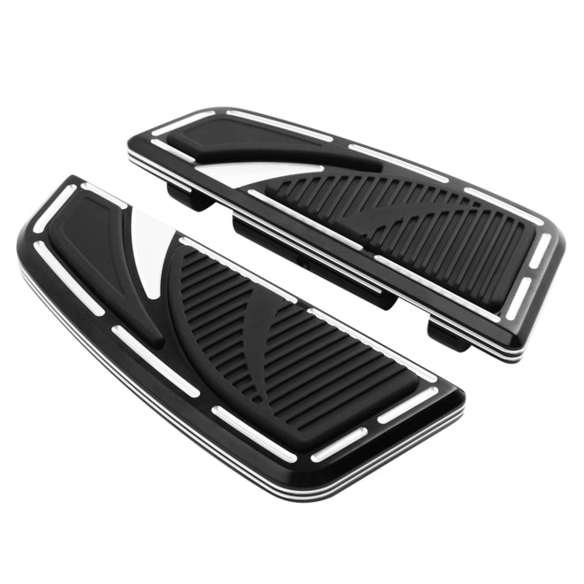 Custom Chrome HARLEY GLOSS BLK VENOMS PASSENGER FLOORBOARDS L.8.66 W.3.35 H.1.38