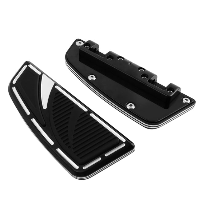 Custom Chrome HARLEY GLOSS BLK VENOMS PASSENGER FLOORBOARDS L.8.66 W.3.35 H.1.38