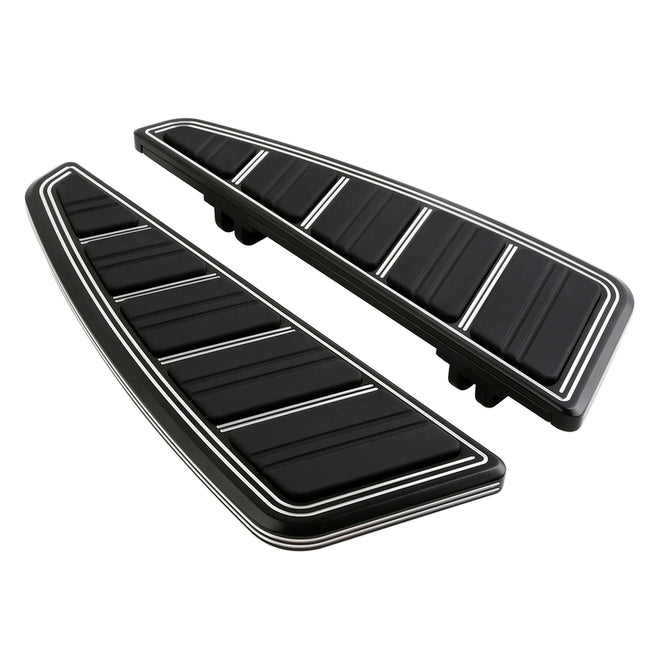 Custom Chrome HARLEY GLOSS BLACK PHARAOH RIDER FLOORBOARDS L.14.96"W.5.12"NH.1.77