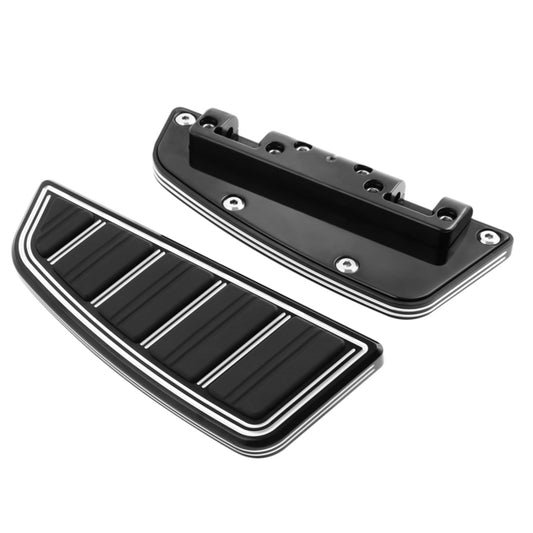 Custom Chrome HARLEY GLOSS BLK PHARAOH PASSENGER FLOORBOARDS L.8.66 W.3.35 H.1.38