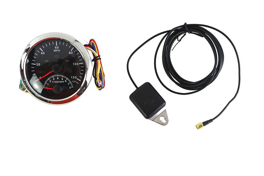 HARLEY 85mm GPS Tacho Drehzahlmesser passend für 1941-1984 FL, 1986-UP FXST, 1986-UP FLST, 19
