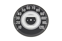 HARLEY Schwarzes Blech Tacho Zifferblatt Passend für 0- Zoll Custom, Anwendung für Aftermarket-Tachometer