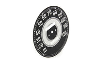 HARLEY Schwarzes Blech Tacho Zifferblatt Passend für 0- Zoll Custom, Anwendung für Aftermarket-Tachometer