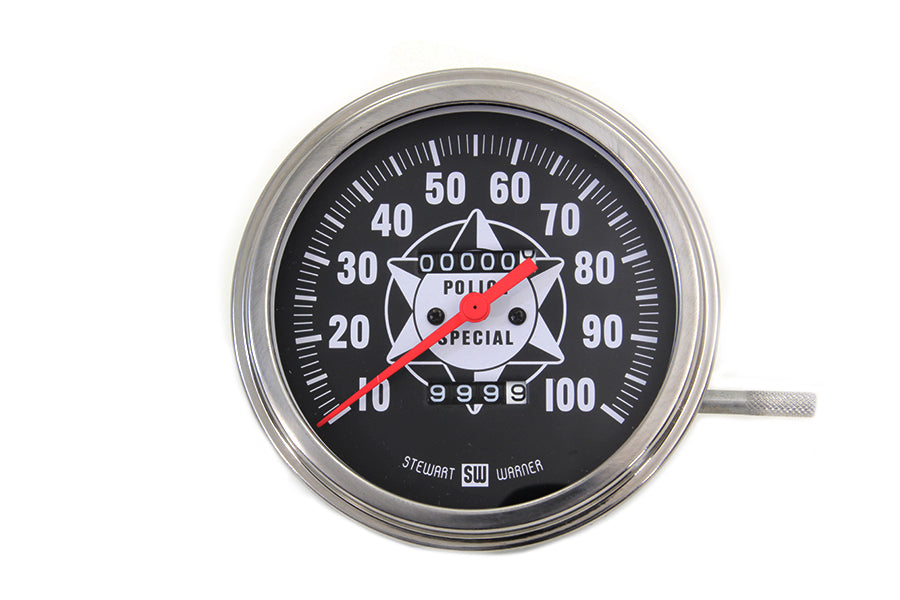 HARLEY Tachometer mit 2:1 Übersetzung und roter Nadel passend für 1941-1967 FL,
