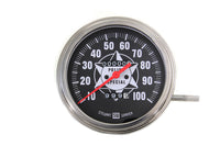 HARLEY Tachometer mit 2:1 Übersetzung und roter Nadel passend für 1941-1967 FL,