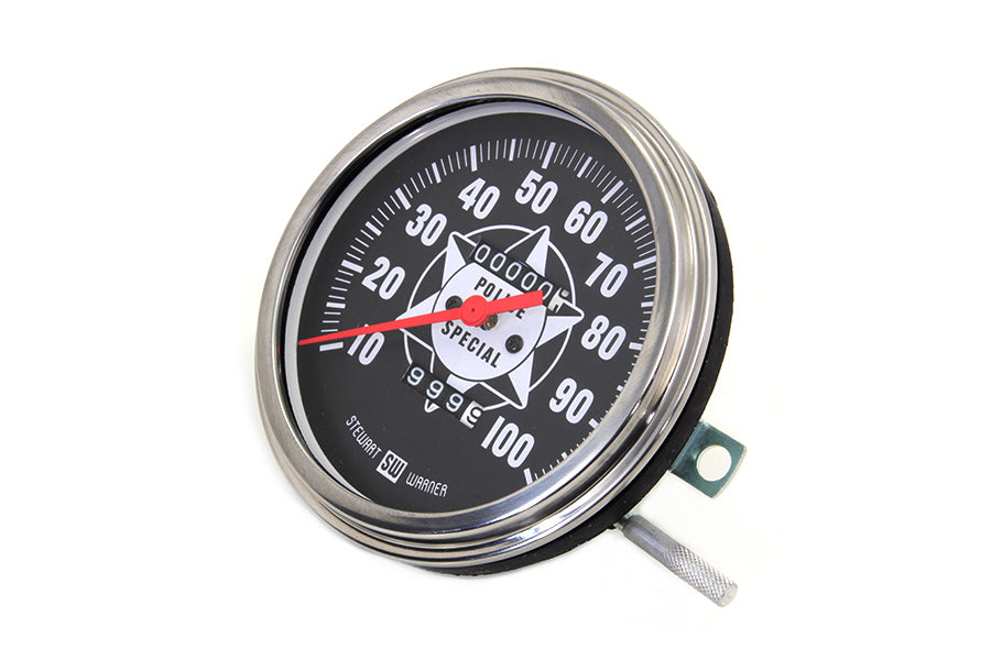 HARLEY Tachometer mit 2:1 Übersetzung und roter Nadel passend für 1941-1967 FL,