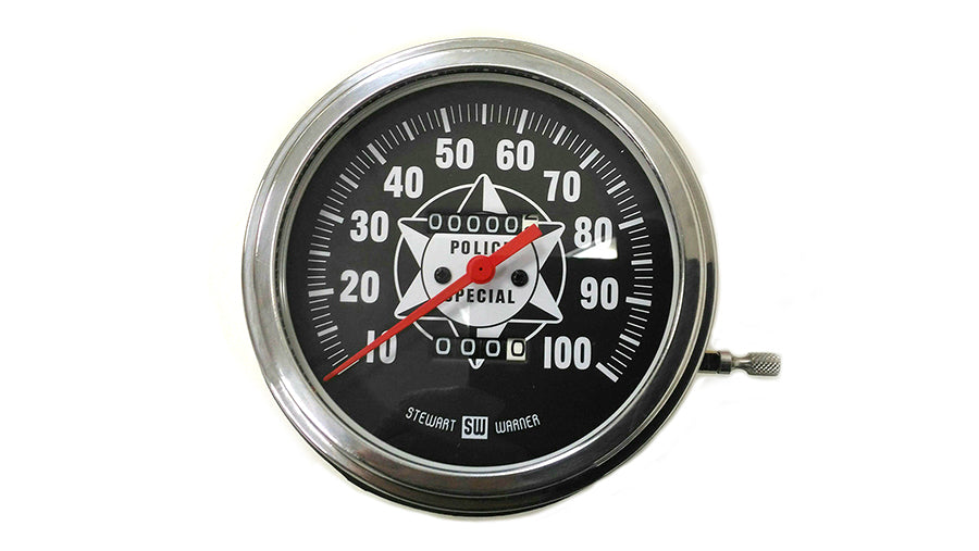 HARLEY Tachometer mit 1:1 Übersetzung und rotem Zeiger, passend für 1968-1980 FL,