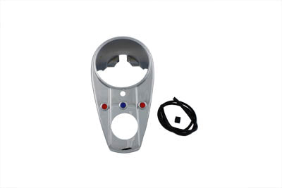 HARLEY Chrom Dreifach-Armaturenbrettblende passend für 1962-1967 FL,