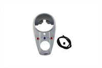 HARLEY Chrom Dreifach-Armaturenbrettblende passend für 1962-1967 FL,