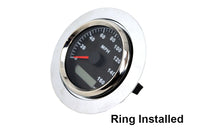 HARLEY Chrom Tachometer-Adapterring-Kit, passend für 1968-1995 FLST,   1968-1995 FLST,