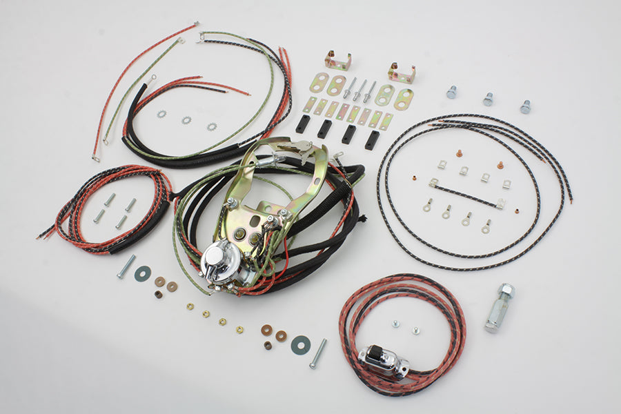 HARLEY Two Light Dash Base Wiring Harness Assembly Fits 1947-  FL, only 1947-1952 W,   1947-1963 G,