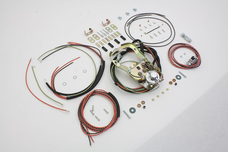 HARLEY Two Light Dash Base Wiring Harness Assembly Fits 1947-  FL, only 1947-1952 W,   1947-1963 G,