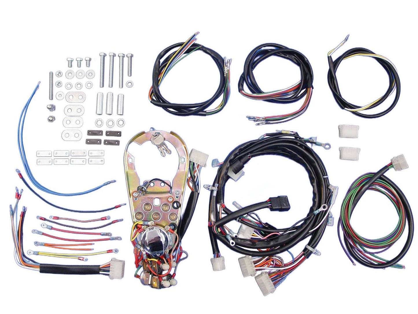 HARLEY 5 Light Dash Base Wiring Harness Assembly Fits 1991-1995 FXST,   1991-1995 FLST,