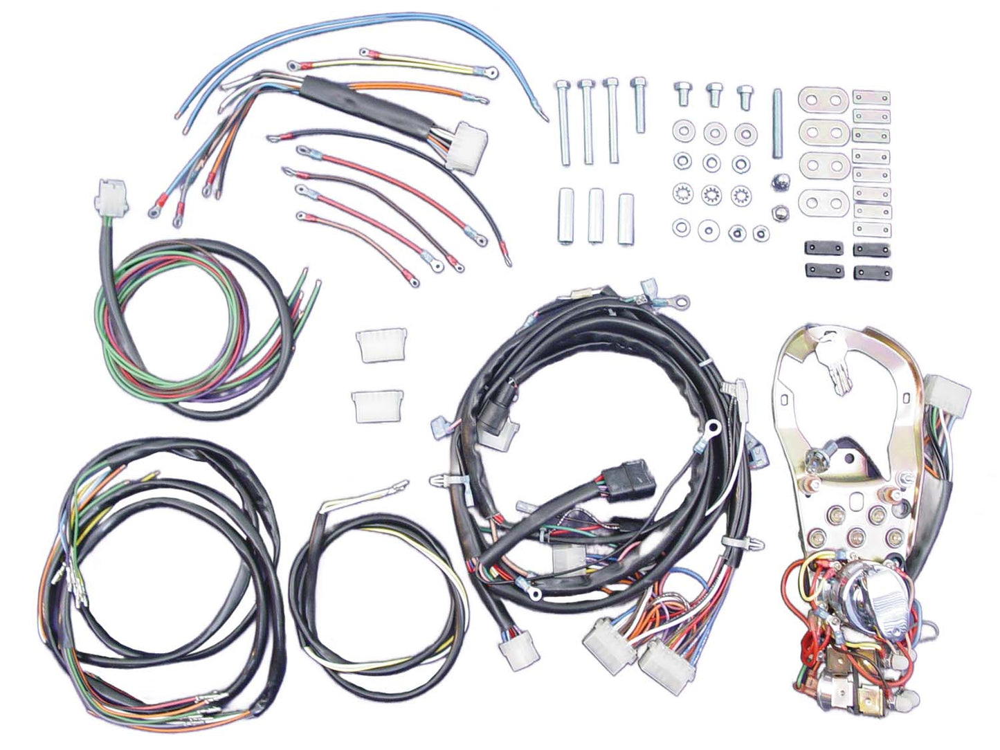 HARLEY 5 Light Dash Base Wiring Harness Assembly Fits 1991-1995 FXST,   1991-1995 FLST,