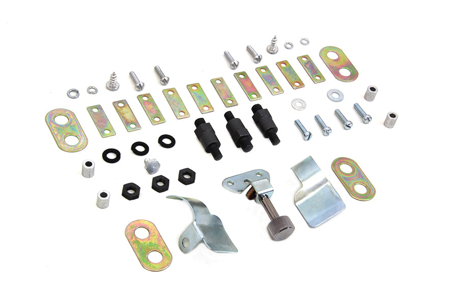 HARLEY Cateye Armaturenbrett-Schalter- und Bolzen-Kit Passend für 1939-1946 FL, 1939-1946 WL, 1939-1946 UL,
