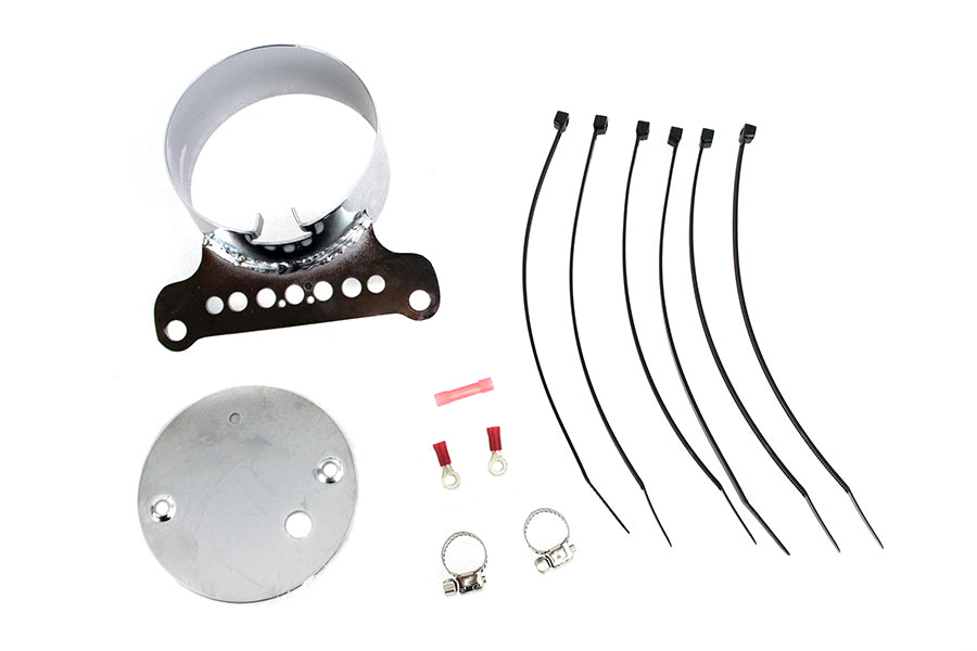 HARLEY Single Gauge Mount Bracket Chrome fits 1995-2005 XL,   1995-2005 FXD,