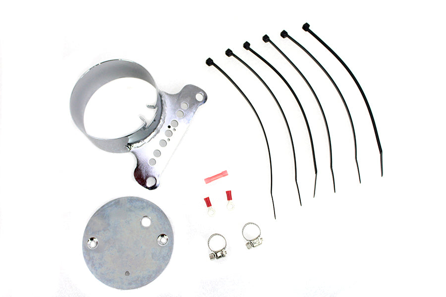 HARLEY Single Gauge Mount Bracket Chrome fits 1995-2005 XL,   1995-2005 FXD,
