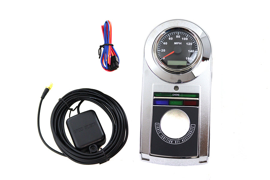 HARLEY GPS Instrumente Tacho und Drehzahlmesser Passend für 0- Universal, Einbau