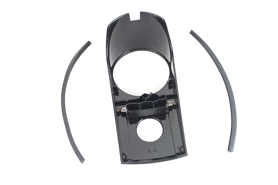 HARLEY Schwarze Armaturenbrettabdeckung Passend für 1968-1984 FL, 1980-1986 FX, 1986-1990 FLST, 1984-1990 FXST,