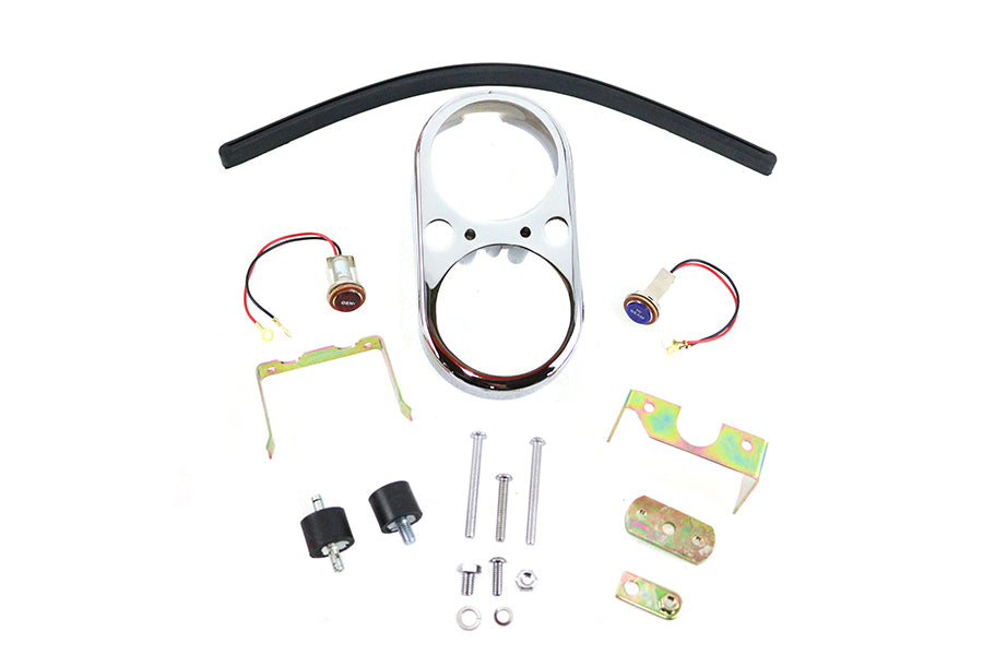 HARLEY FXS Armaturenbrettgehäuse-Kit Chrom Passend für 1977-1984 FXS,