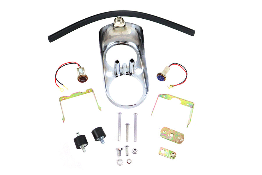 HARLEY FXS Armaturenbrettgehäuse-Kit Chrom Passend für 1977-1984 FXS,